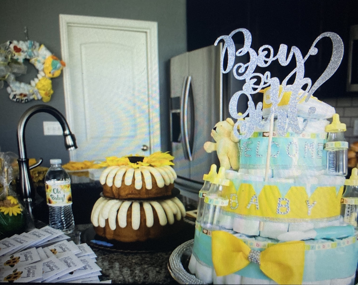 Boy or Girl Gender Reveal Diaper Cake